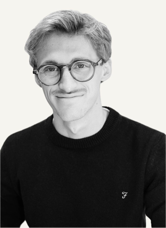 Gaspard Blanc, osteópata D.O. y bike fitter, retrato en blanco y negro